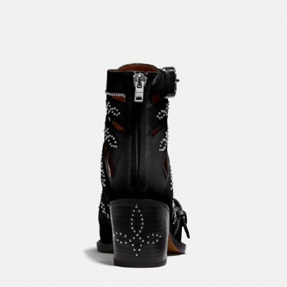 $149 *NEW* COACH Chalk Paisley Studded Bootie - Picture 7 of 11